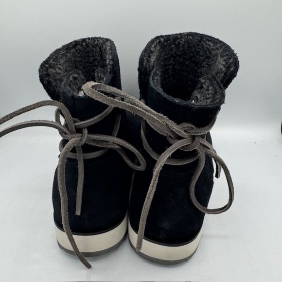 Merrell Women's Juno Bluff Polar Waterproof Snow Boot Black Suede 8 - Picture 4 of 6